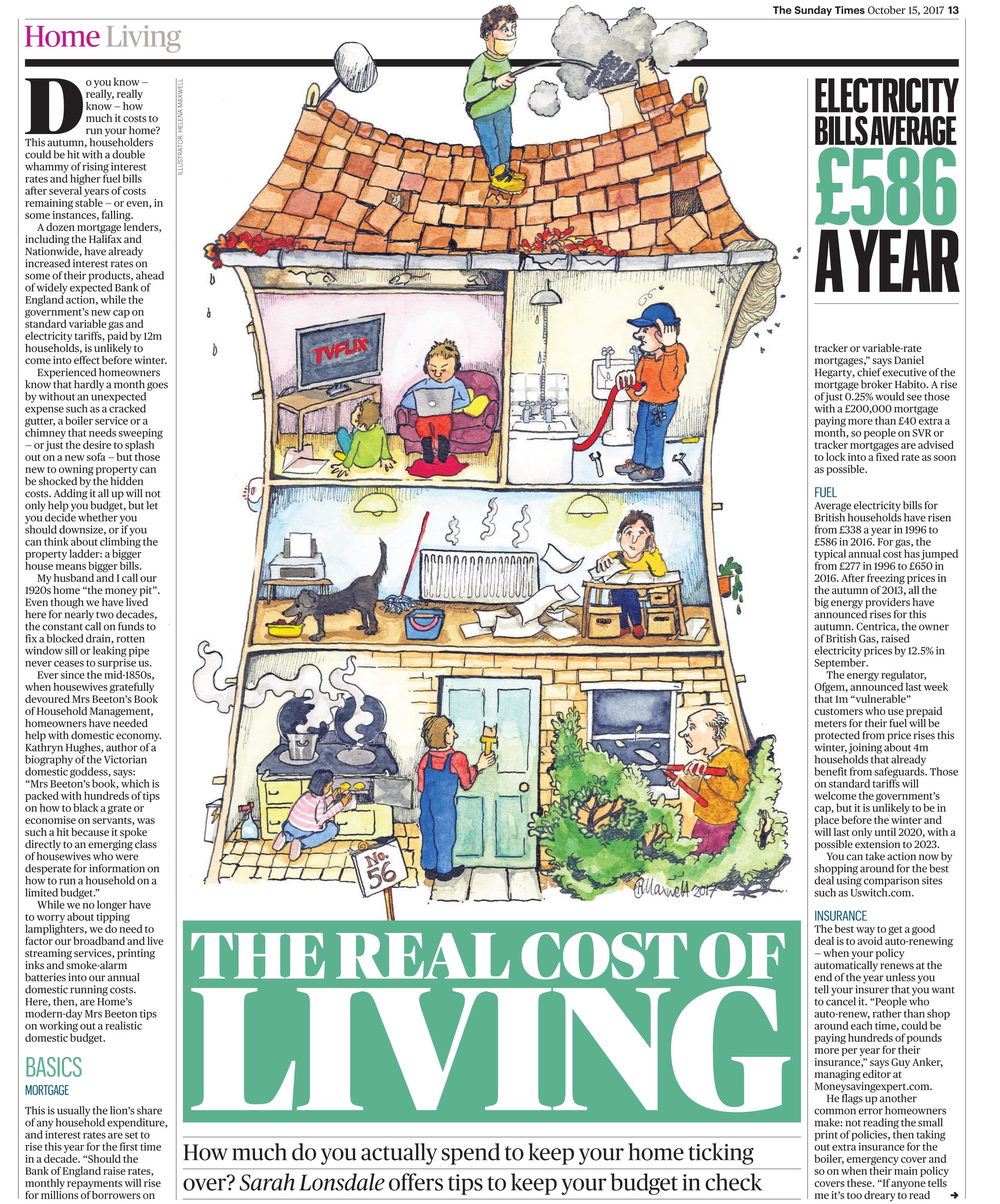  The Real Cost of Living Sunday Times Home, October 2017 