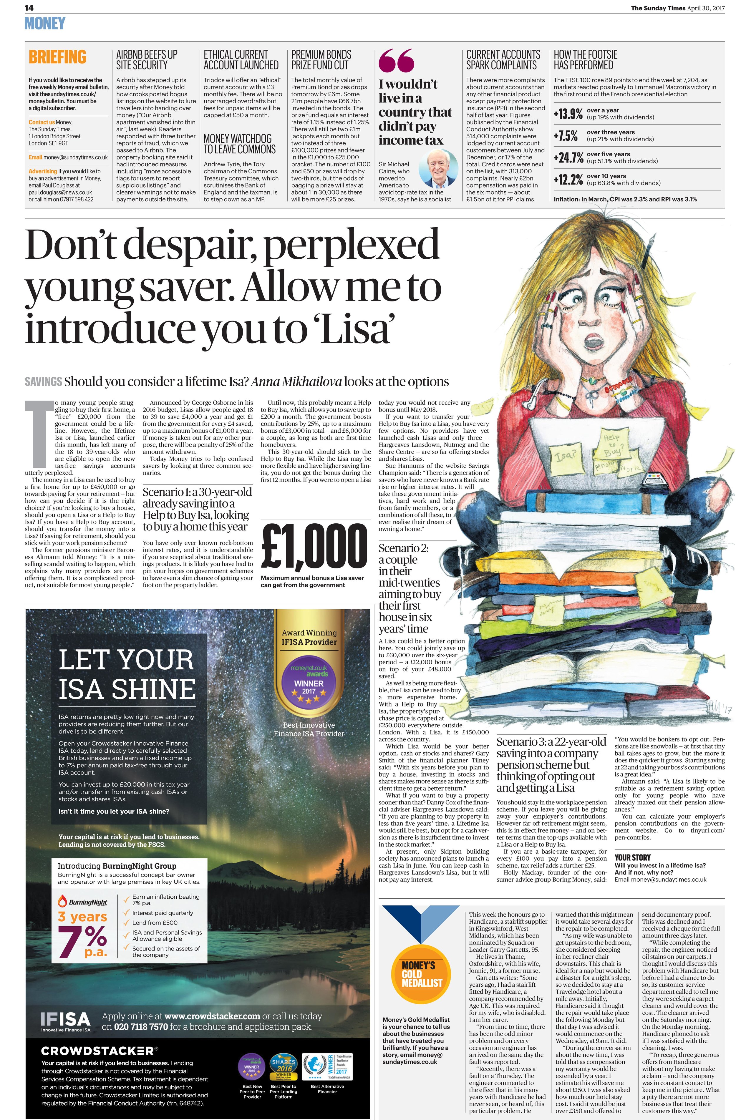  Which ISA should I choose? Sunday Times Money, April 2017 