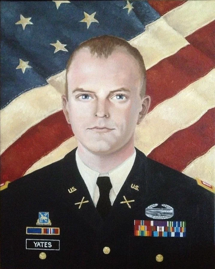 "Portrait of a Soldier" oil on canvas