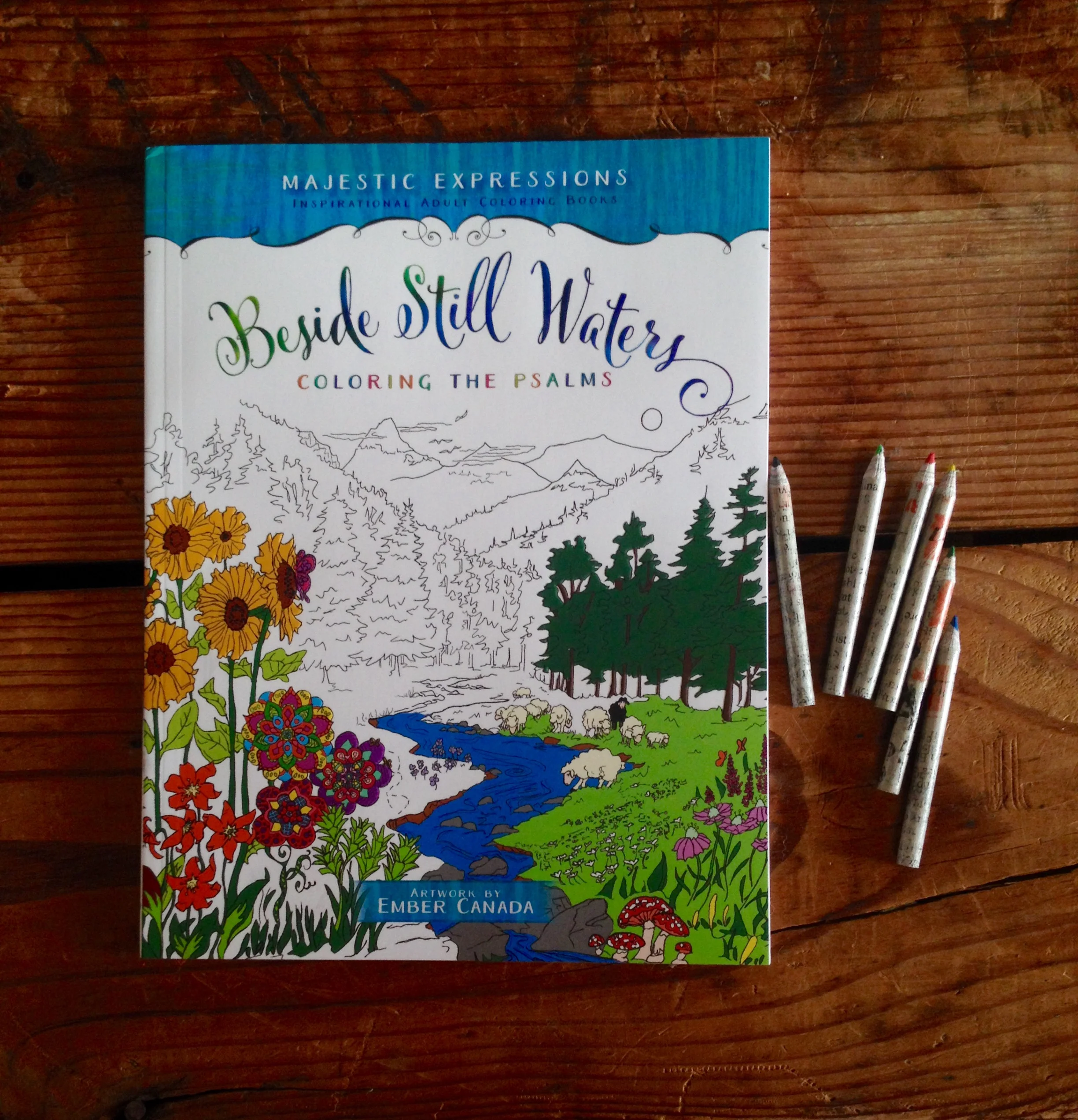 45 Illustrations, Adult Coloring Book