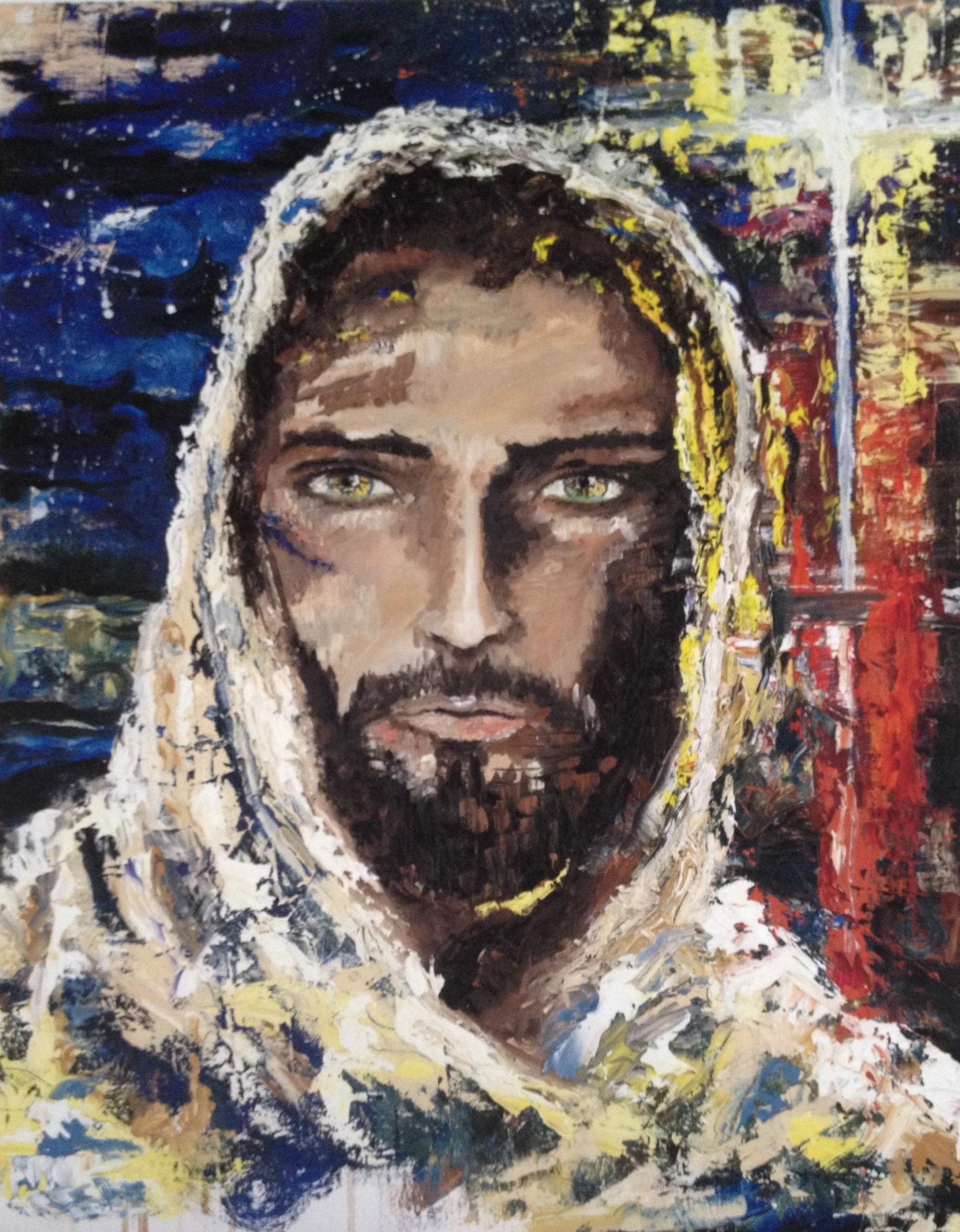 "Jesus, the Bright & Morning Star" 20 x 16 inch, oil on canvas SOLD