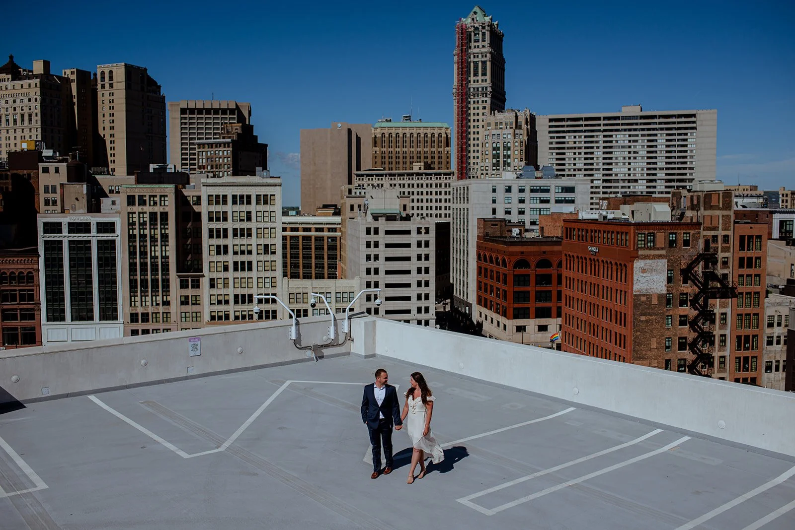 Downtown Detroit Elopement Photography: Intimate City Celebrations