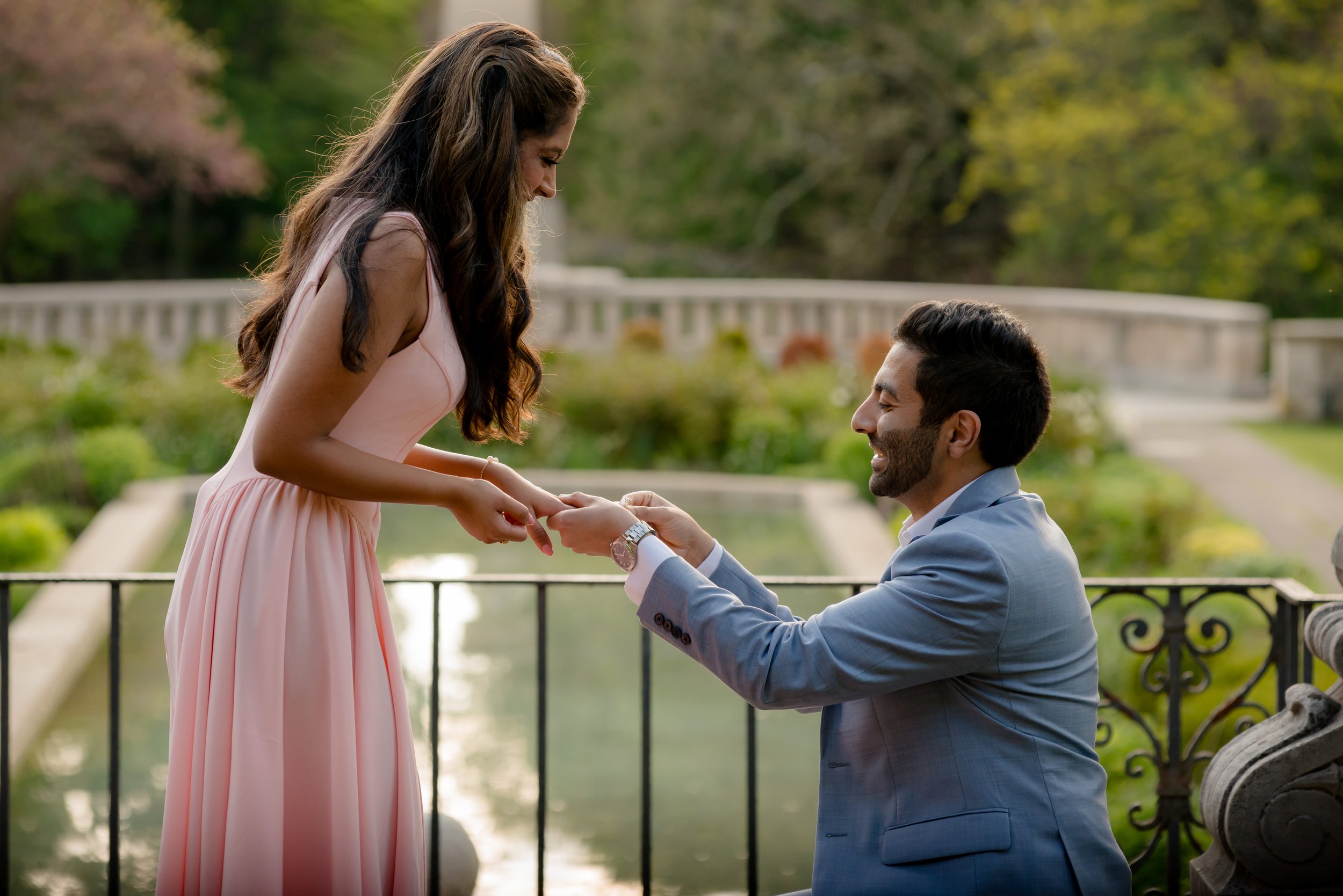 Cranbrook House and Gardens proposal photography in Bloomfield Hills Michigan