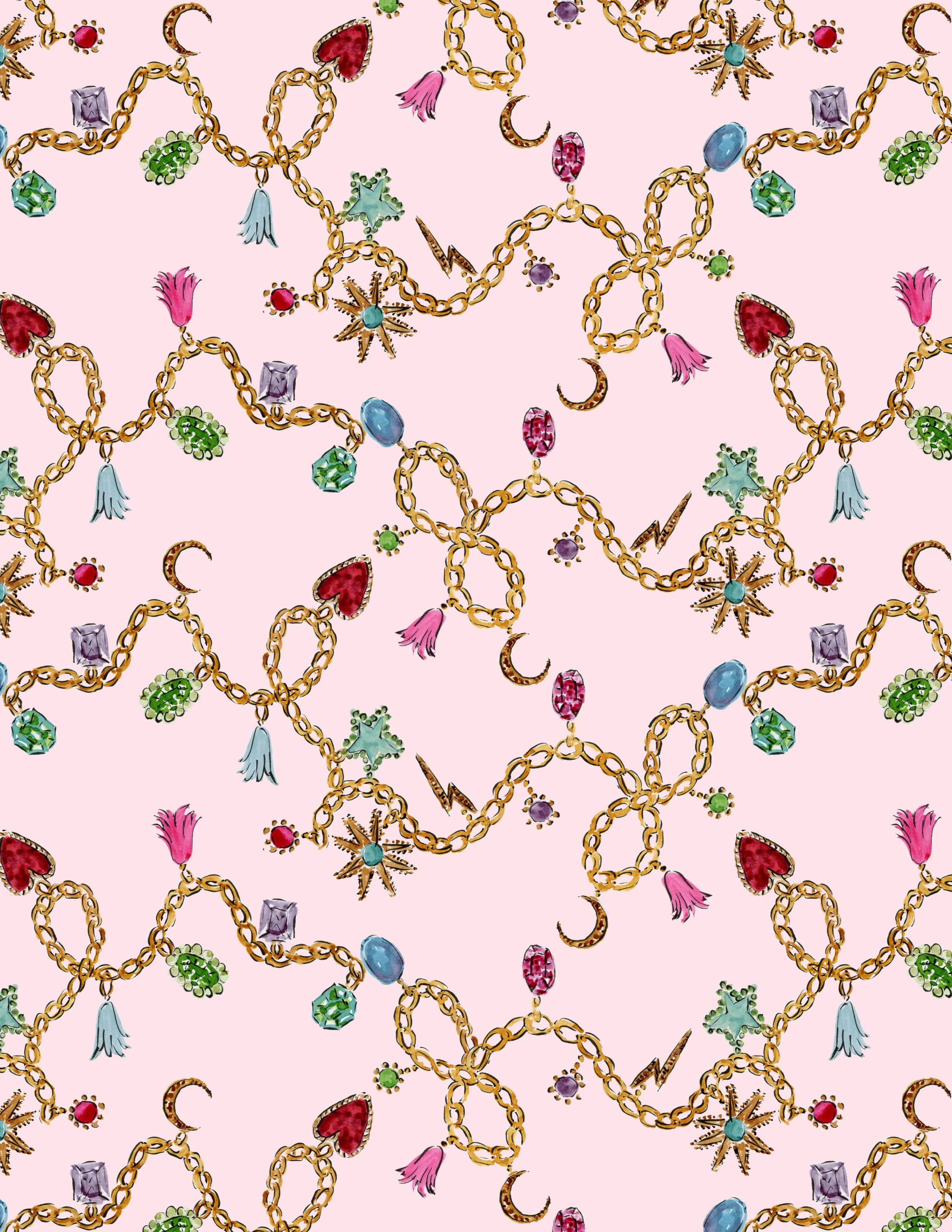 Interlocking Jeweled Chain Pattern Blush.jpg