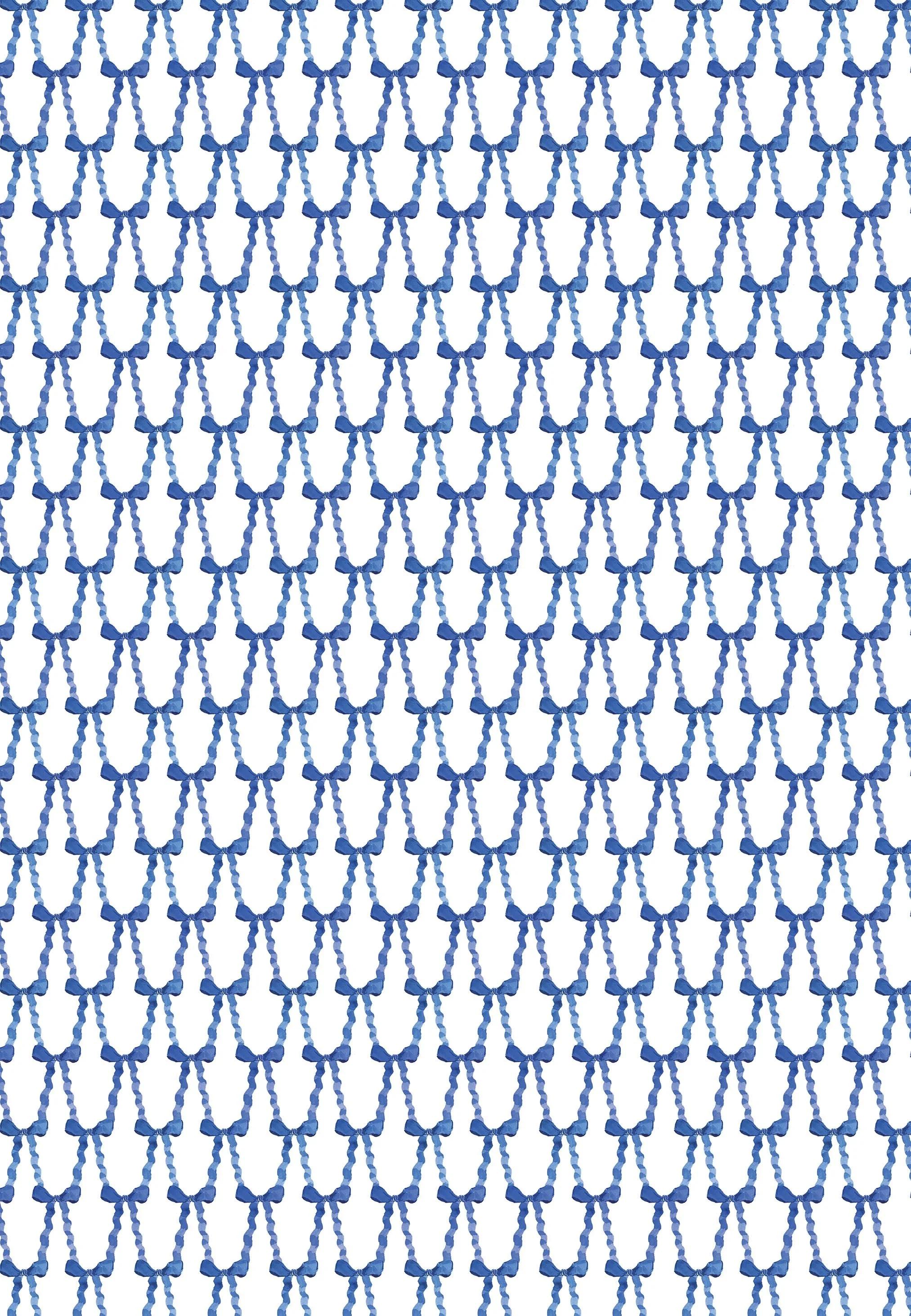 Bow Argyle Blue Gift Wrap.jpg