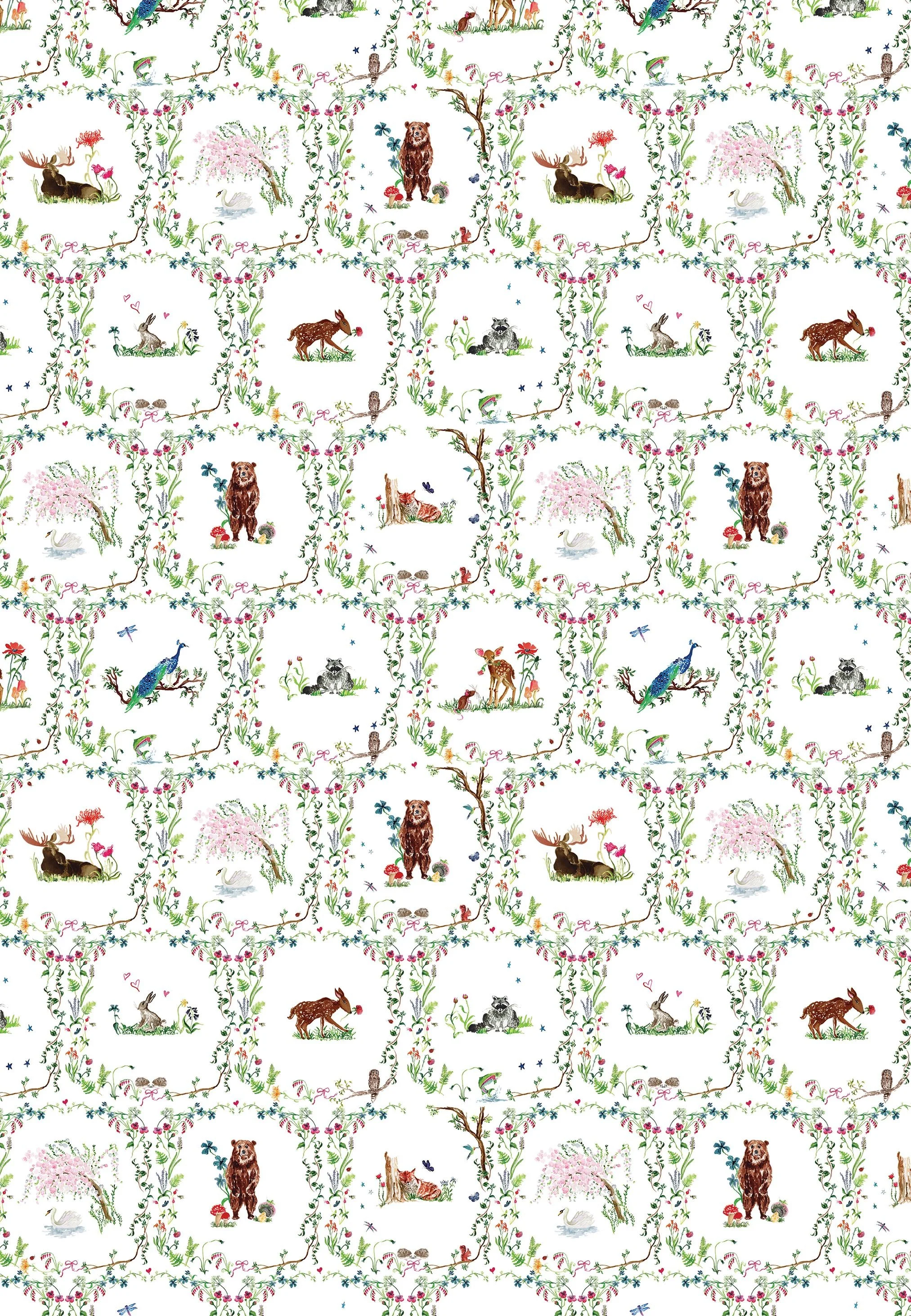 Animal Vignette Gift Wrap.jpg