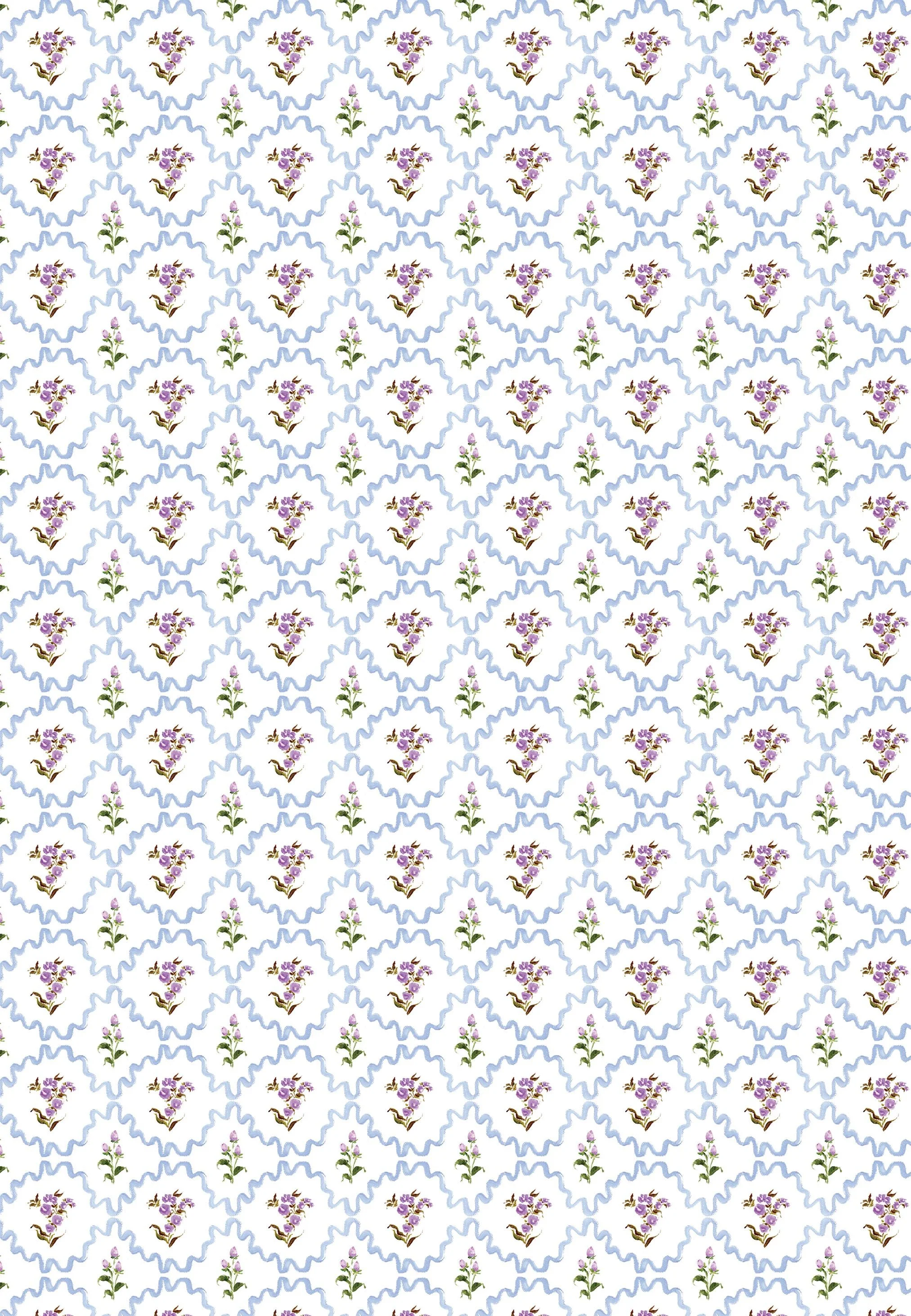 Squiggle Block Print Floral Gift Wrap.jpg