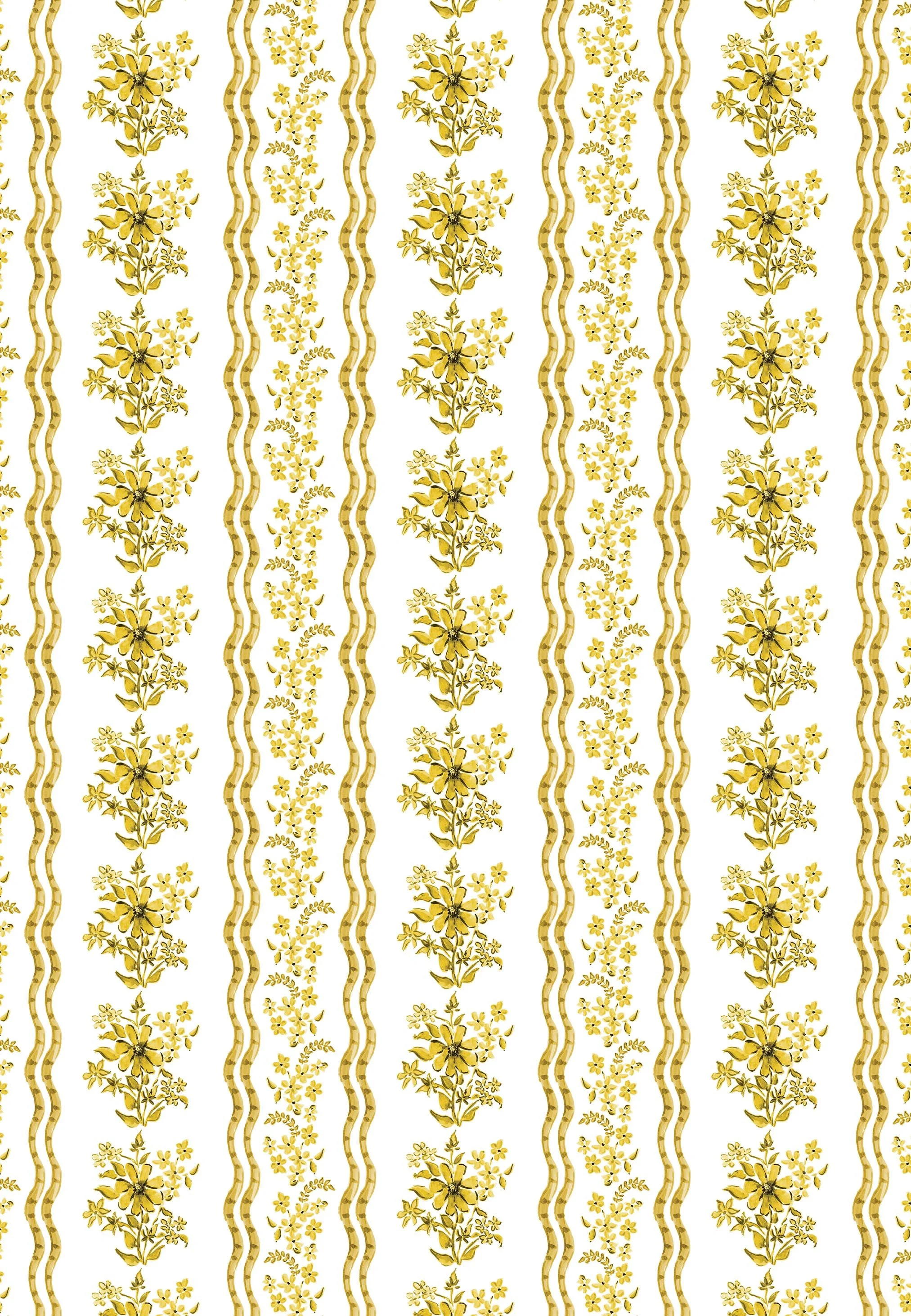 Squiggle Floral Tapestry Stripe Gift Wrap.jpg