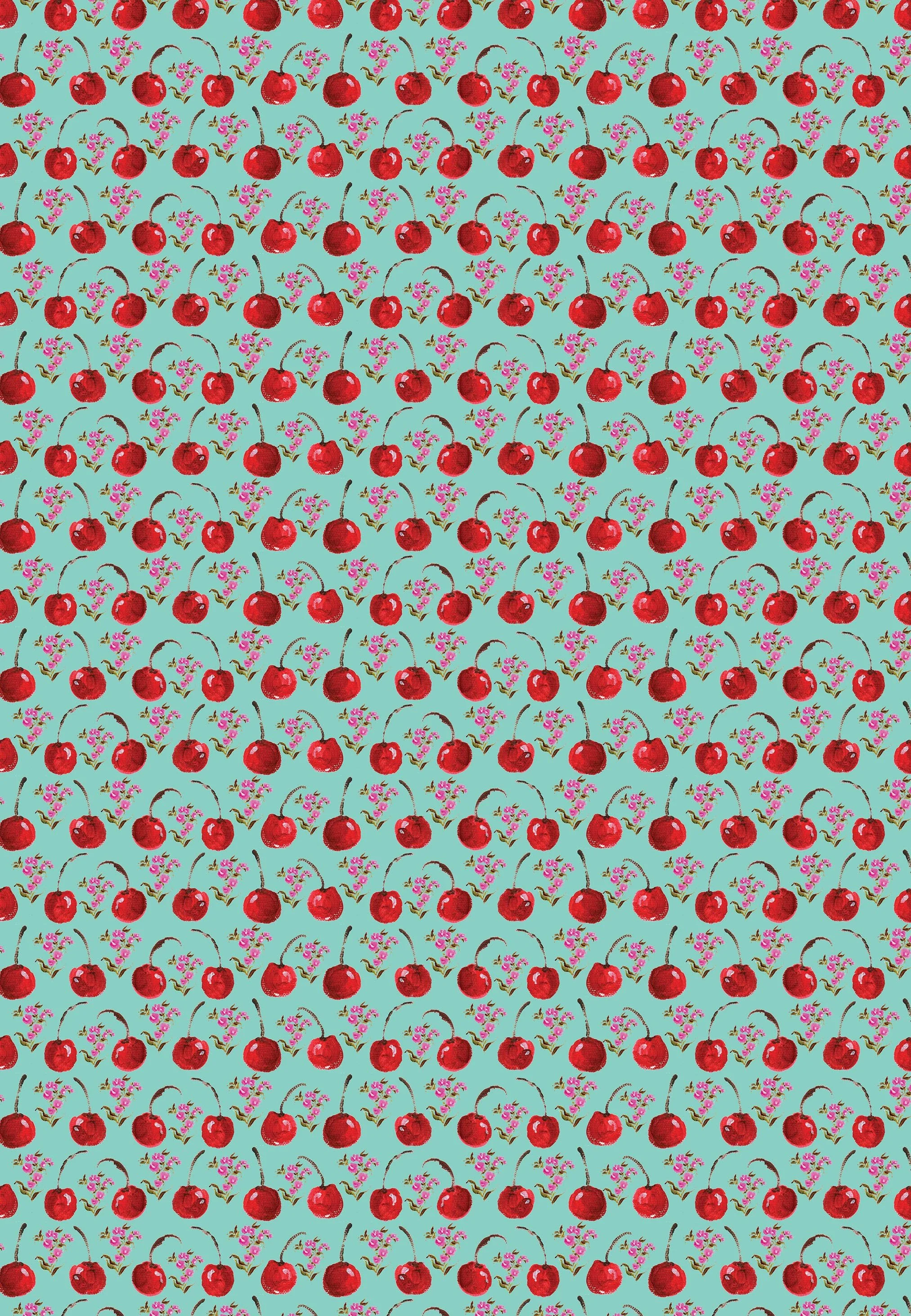 Cherry Floral Gift Wrap.jpg