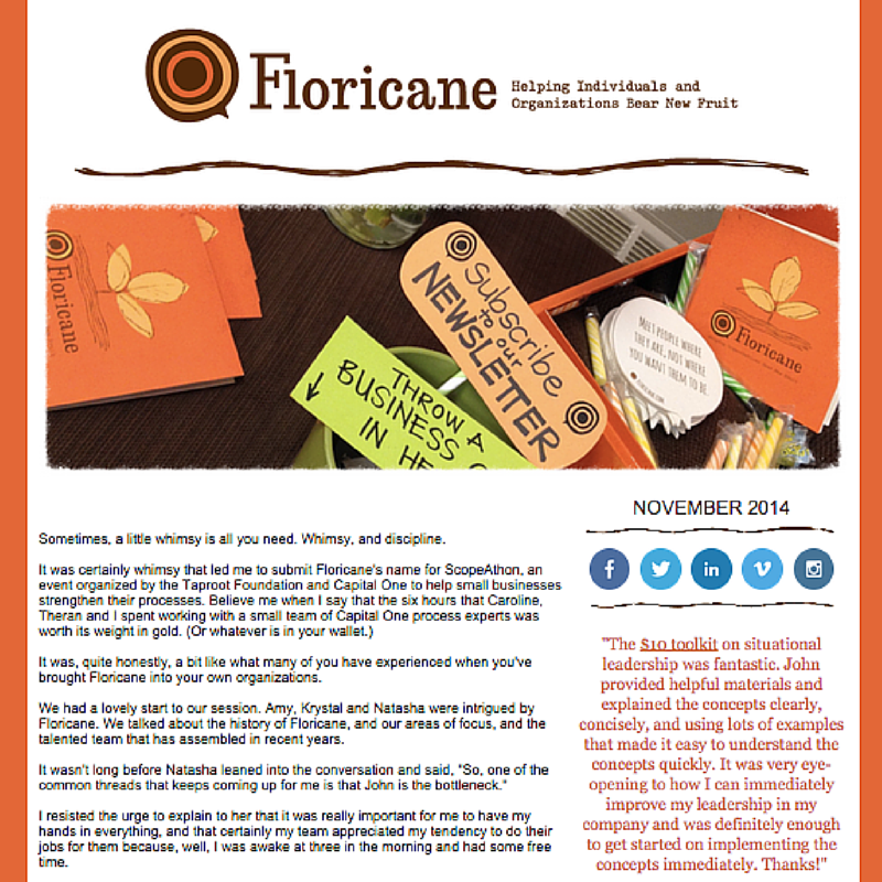 November 2014 Newsletter
