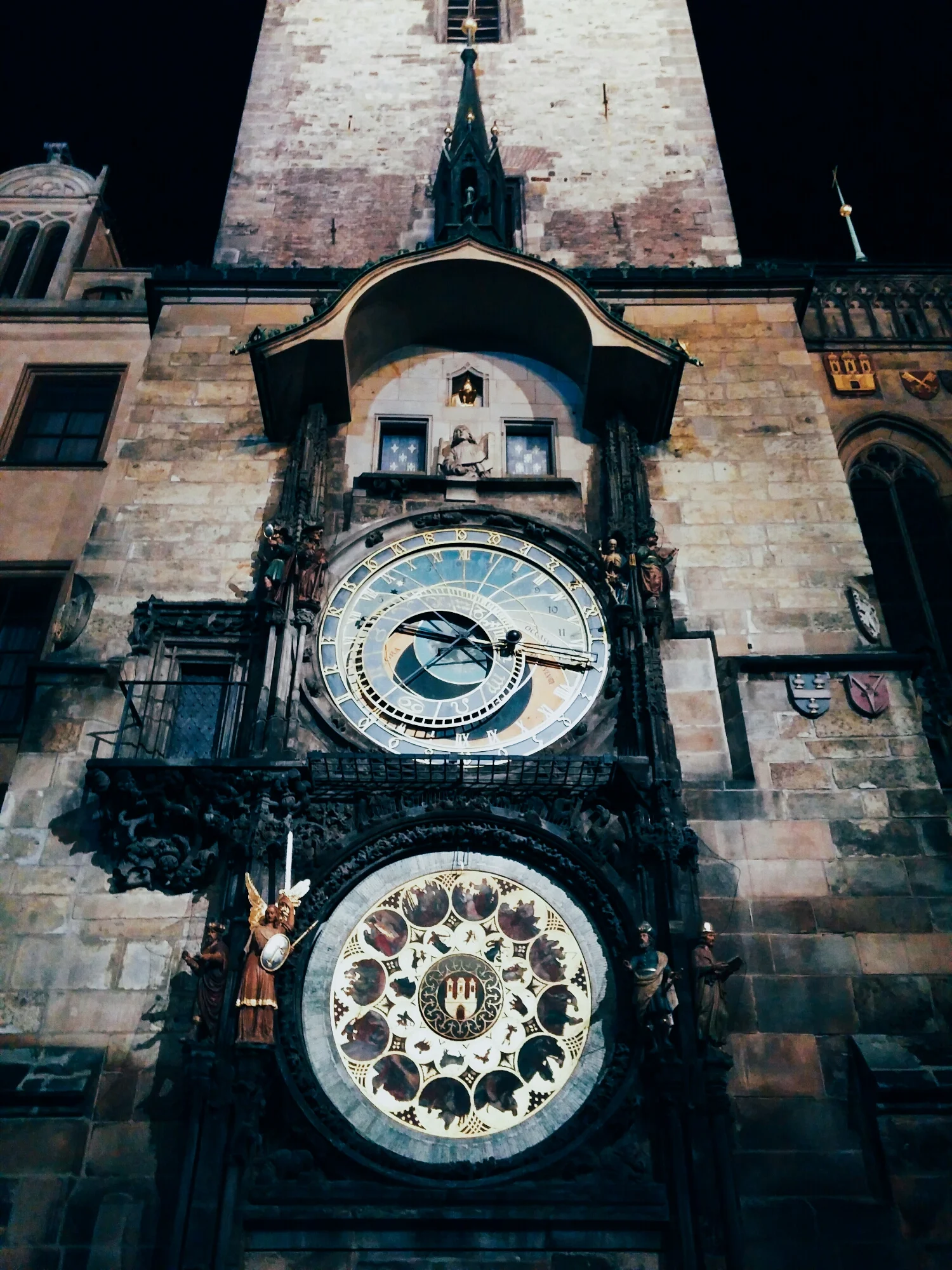 {Prague Astronomical Clock in Old Town Square.}