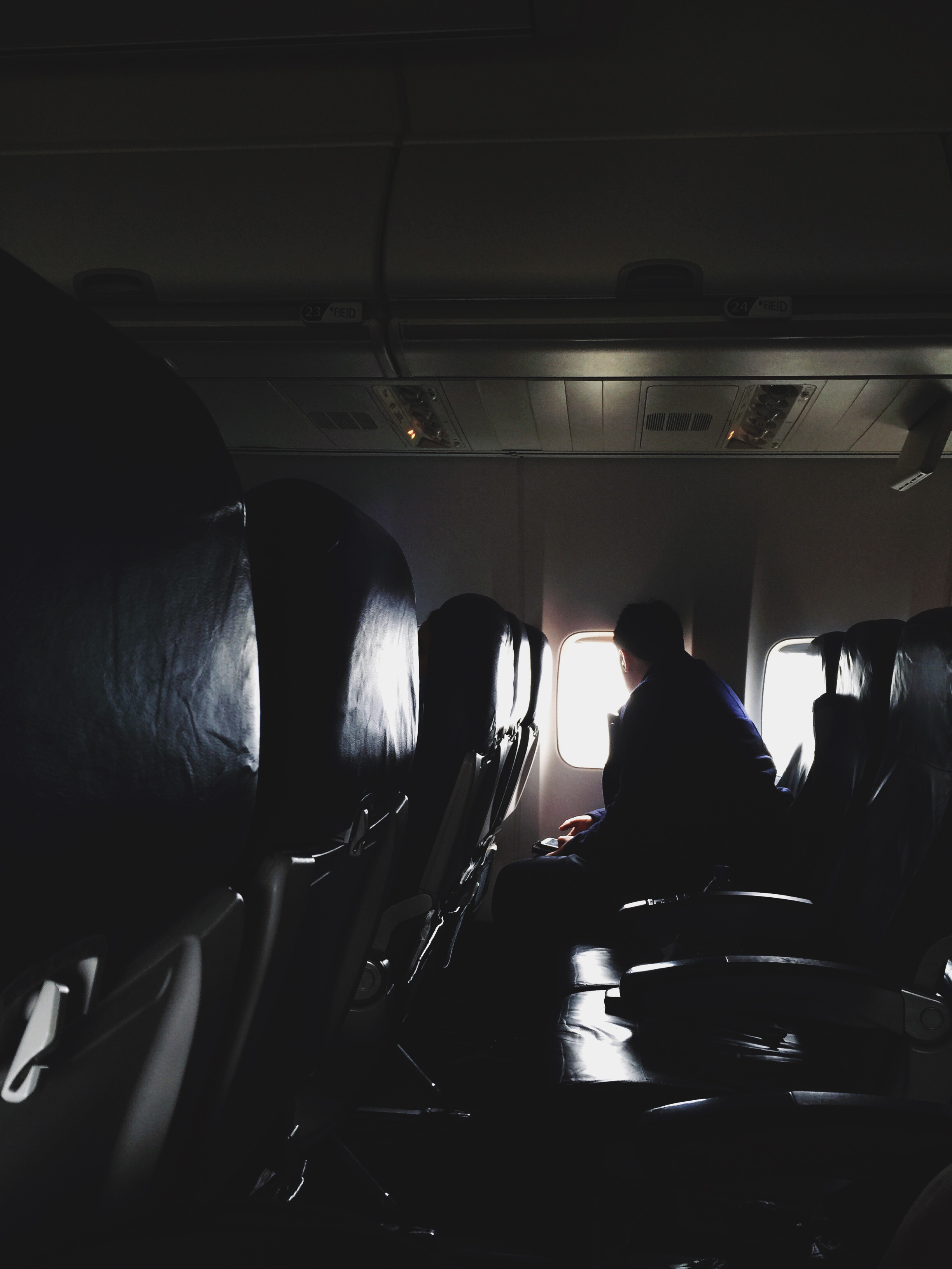   {people in airplanes.}  