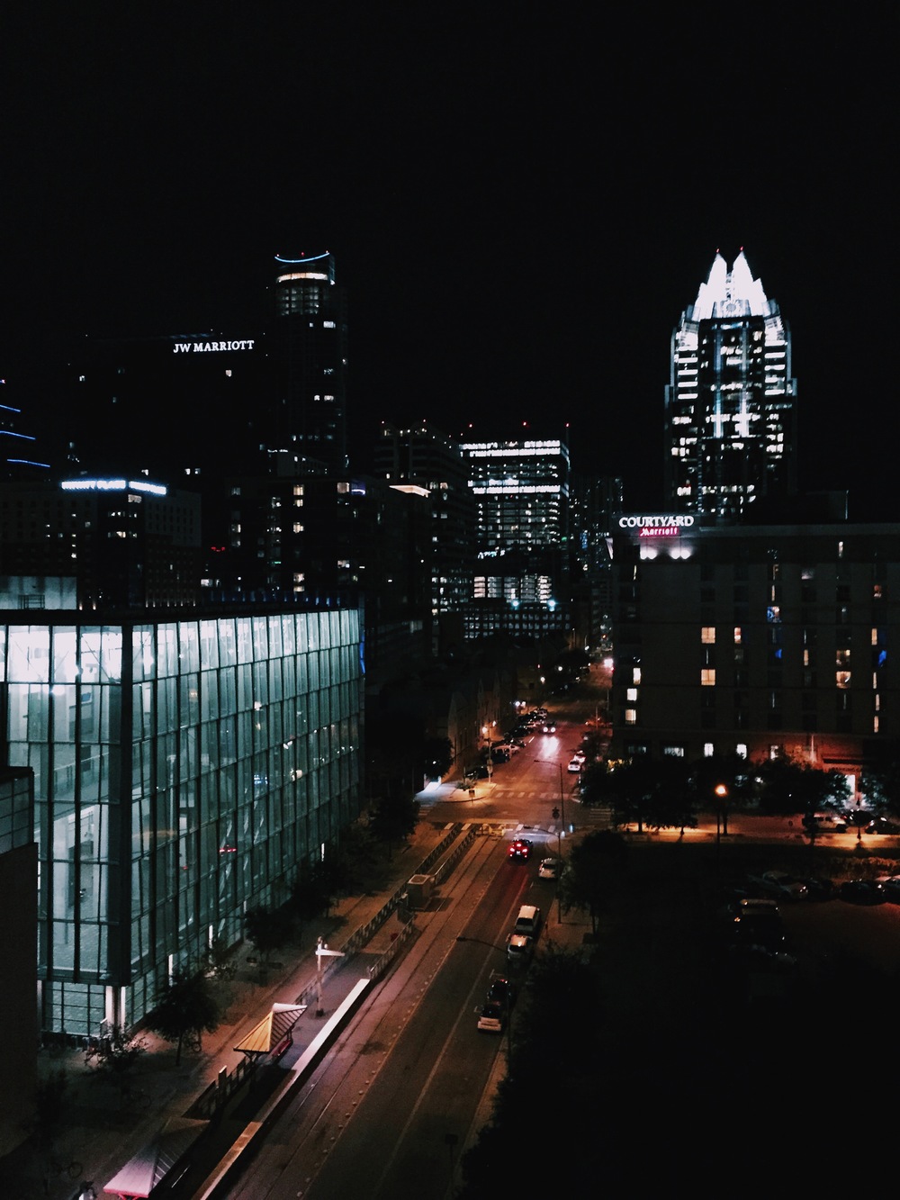   {the view from the 8th floor outdoor pool.}  