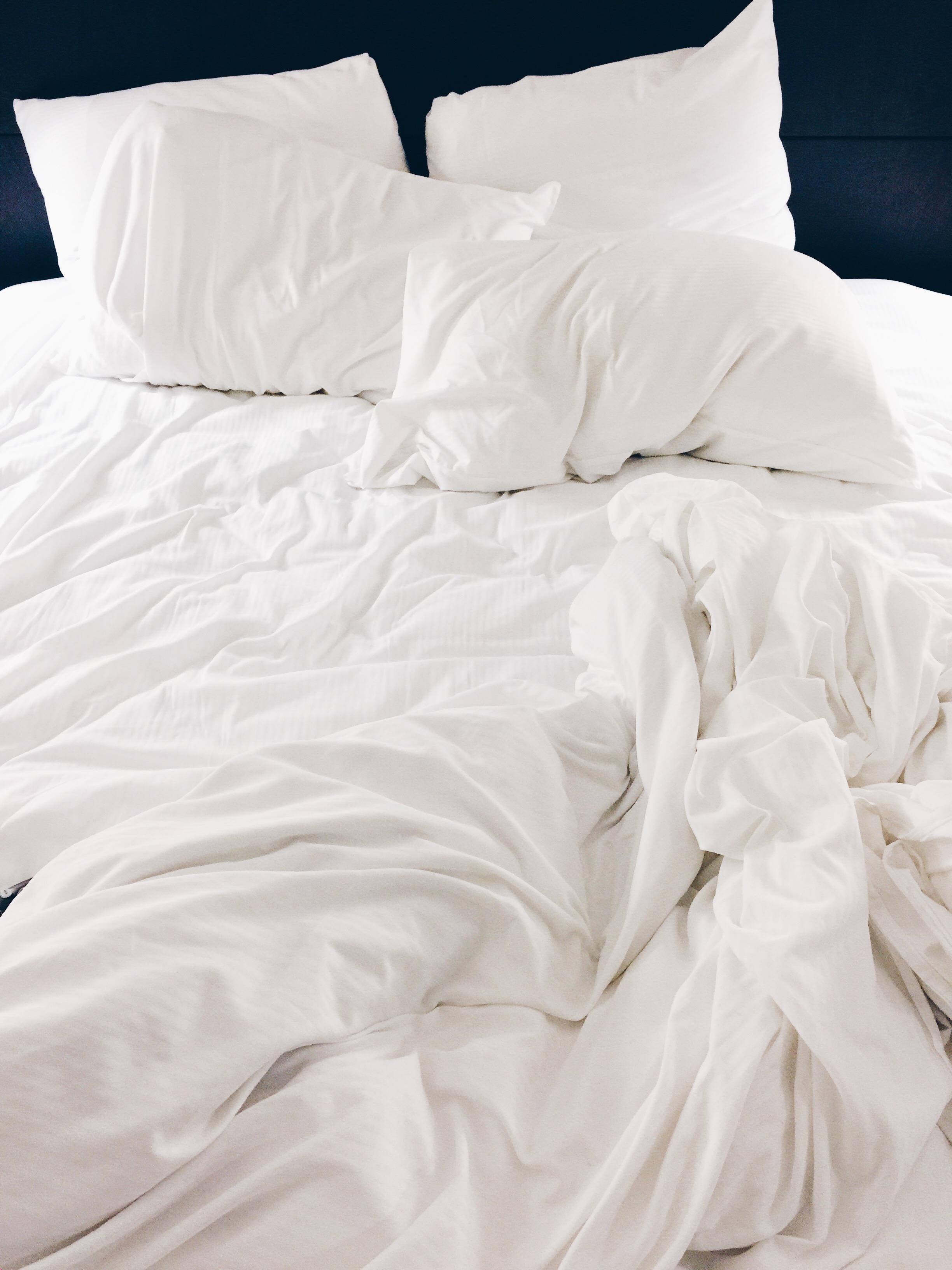   {big, fluffy comfy bed.}  