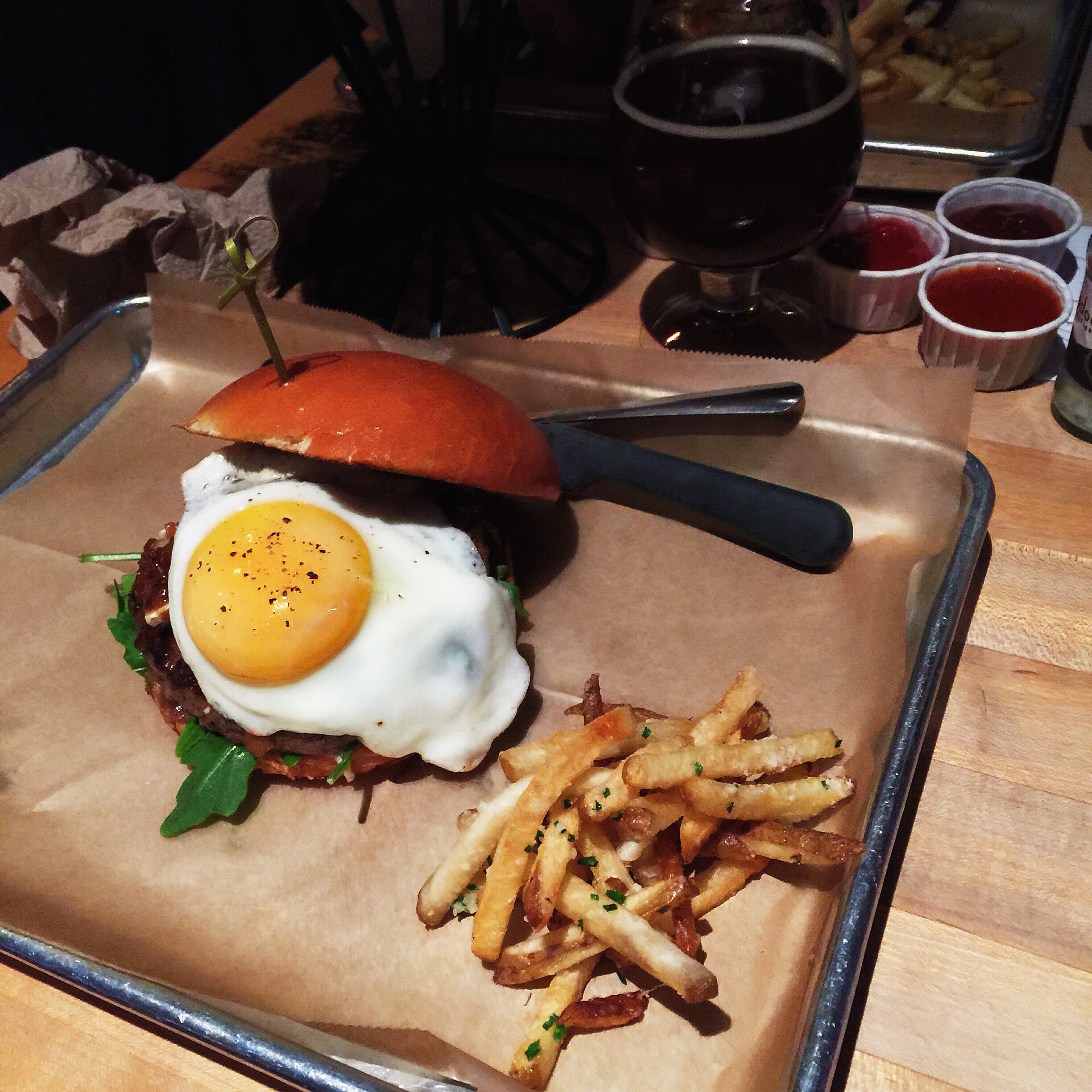   {hopdoddy's! my primetime with an added egg.}  