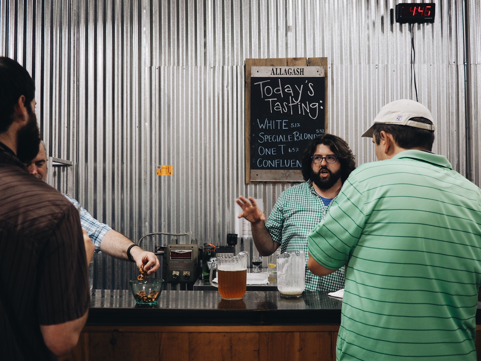 {Our amazing tour guide & beer.}