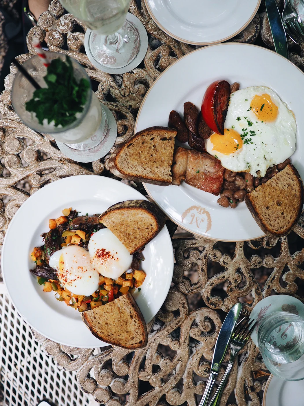 {Duck confit hash // English breakfast}