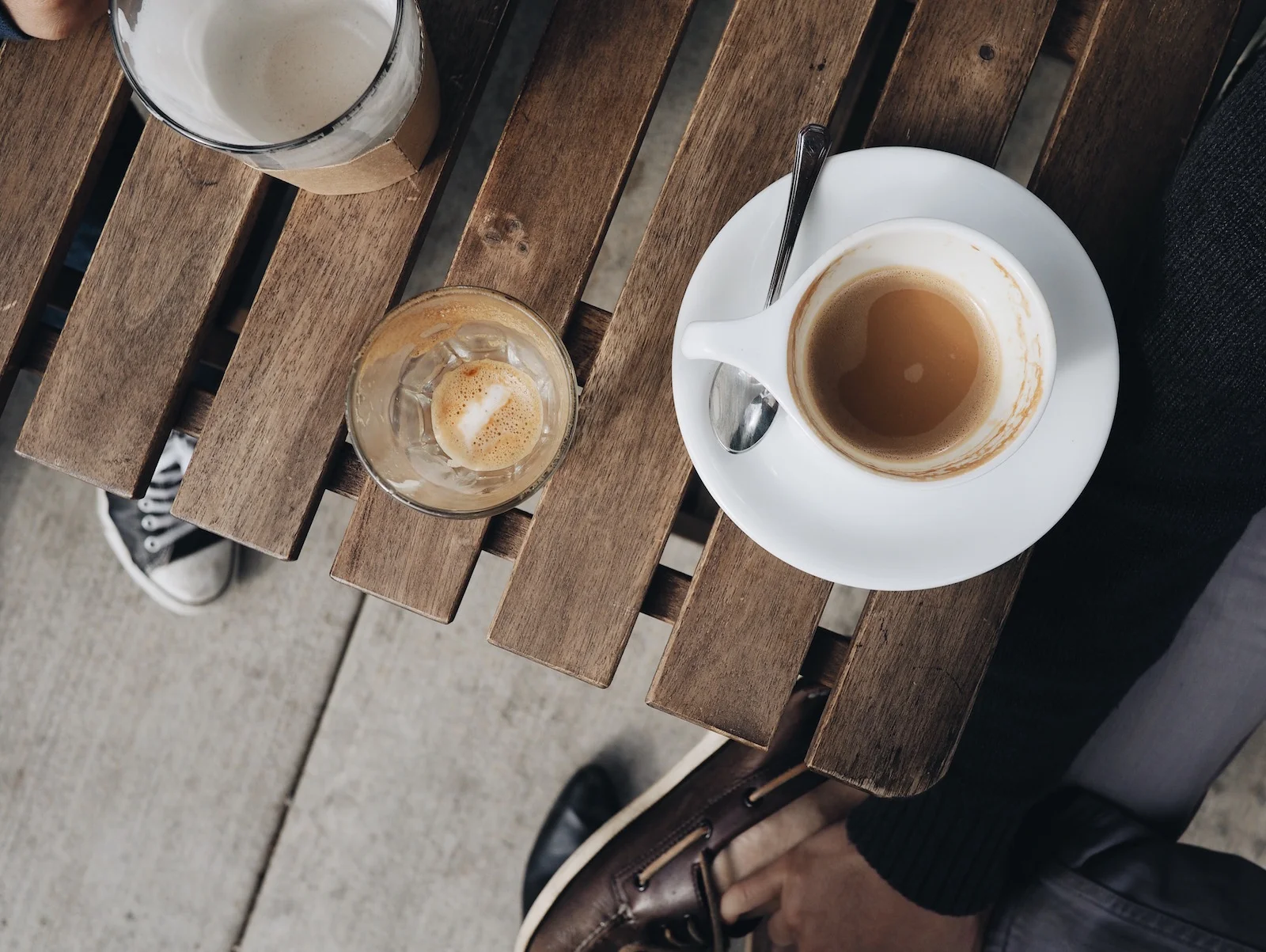{Coffee remnants.}