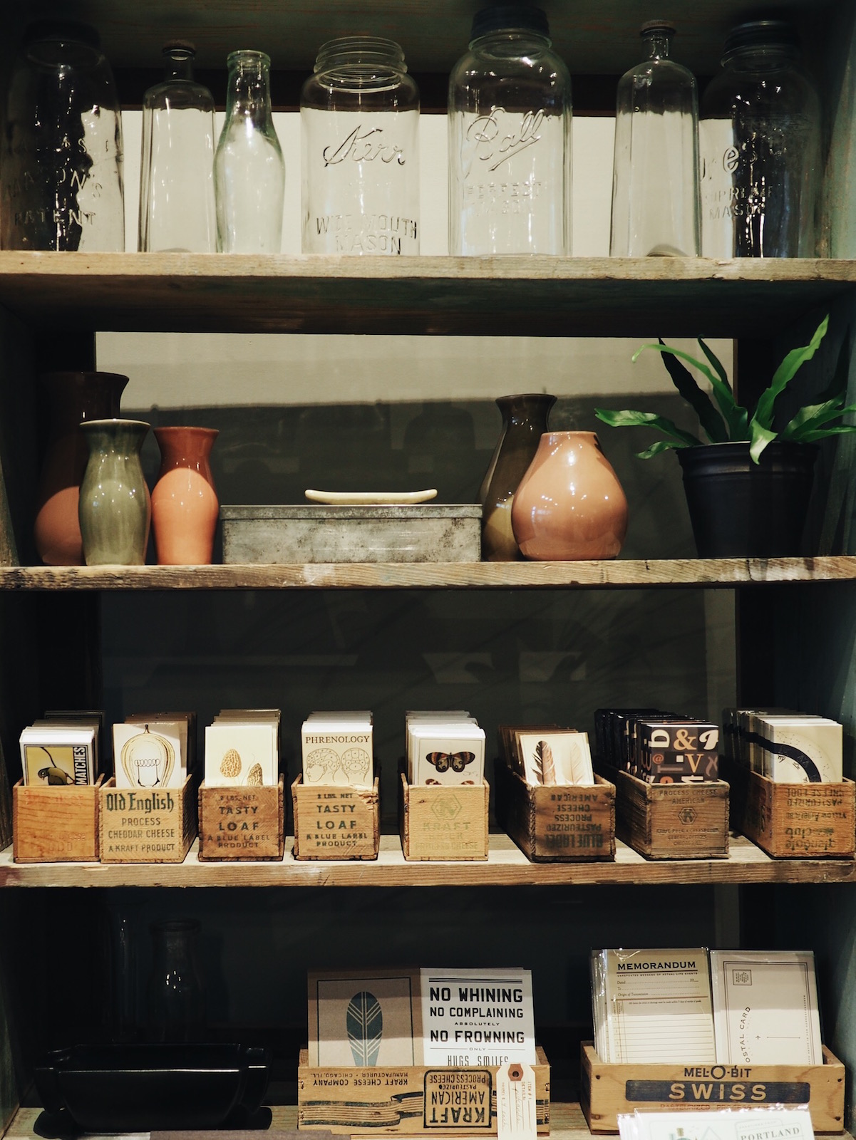 {Loveliest postcards and vases.}