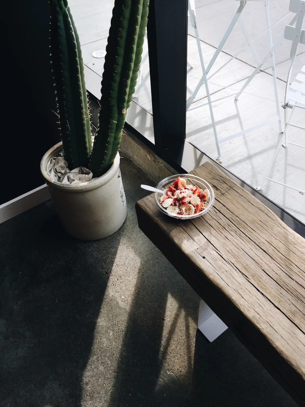 {Cactus and acai bowl. Am I a hipster yet?}