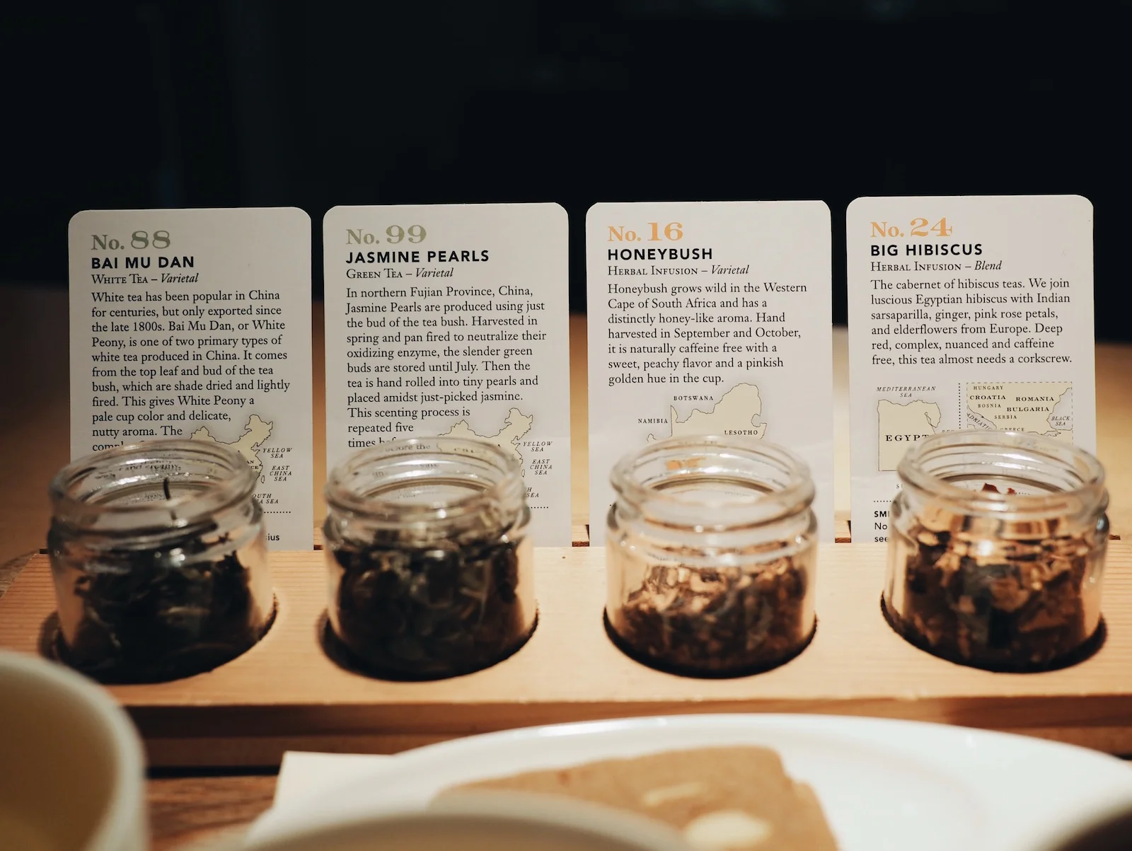 {Full descriptions of the teas we tasted.}