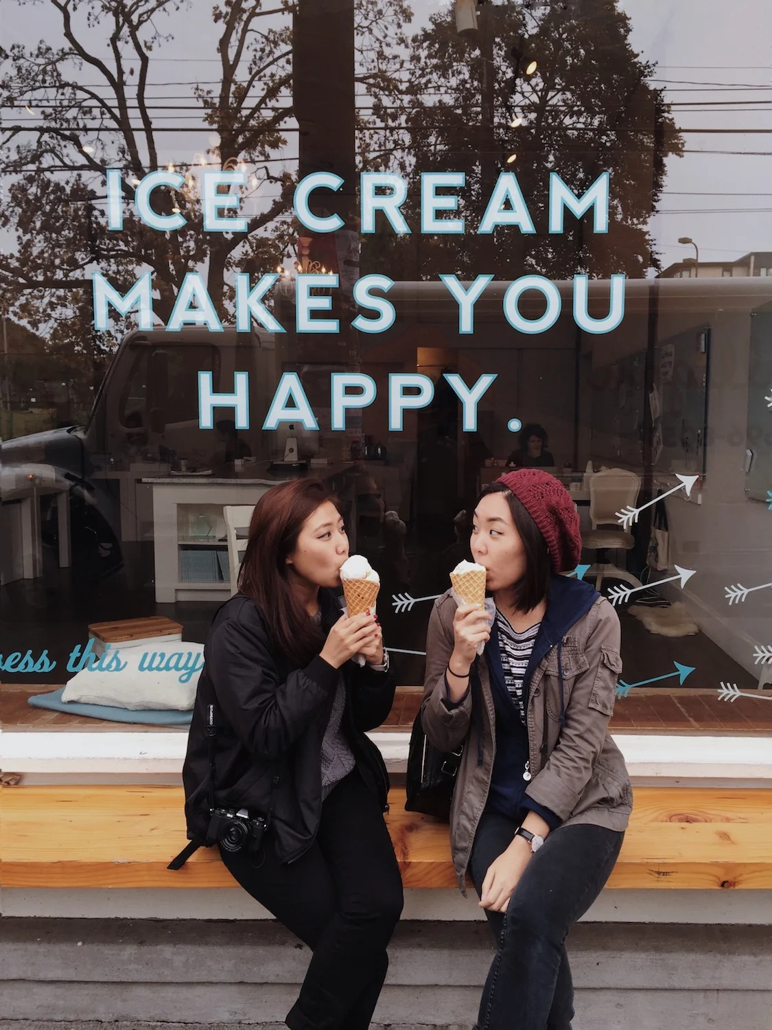 Christina & ice cream make me happy!