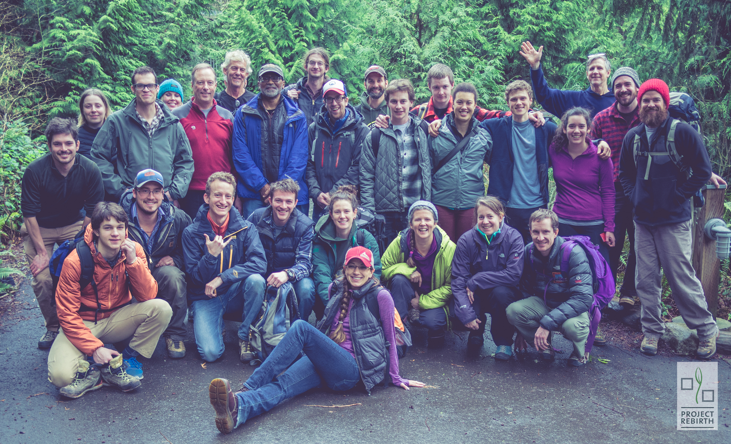 NOLS Wilderness First Responder Class of 2015. Islandwood, Washington