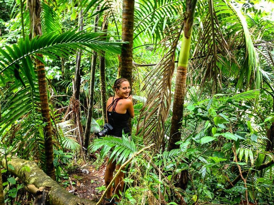 Melanie Boling at El Yunque Rainforest, Puerto Rico