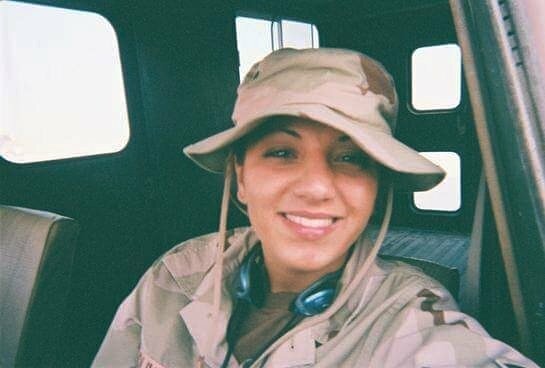 Senior Airman Melanie Boling, United States Air Force during Operation Enduring Freedom, 2002. 