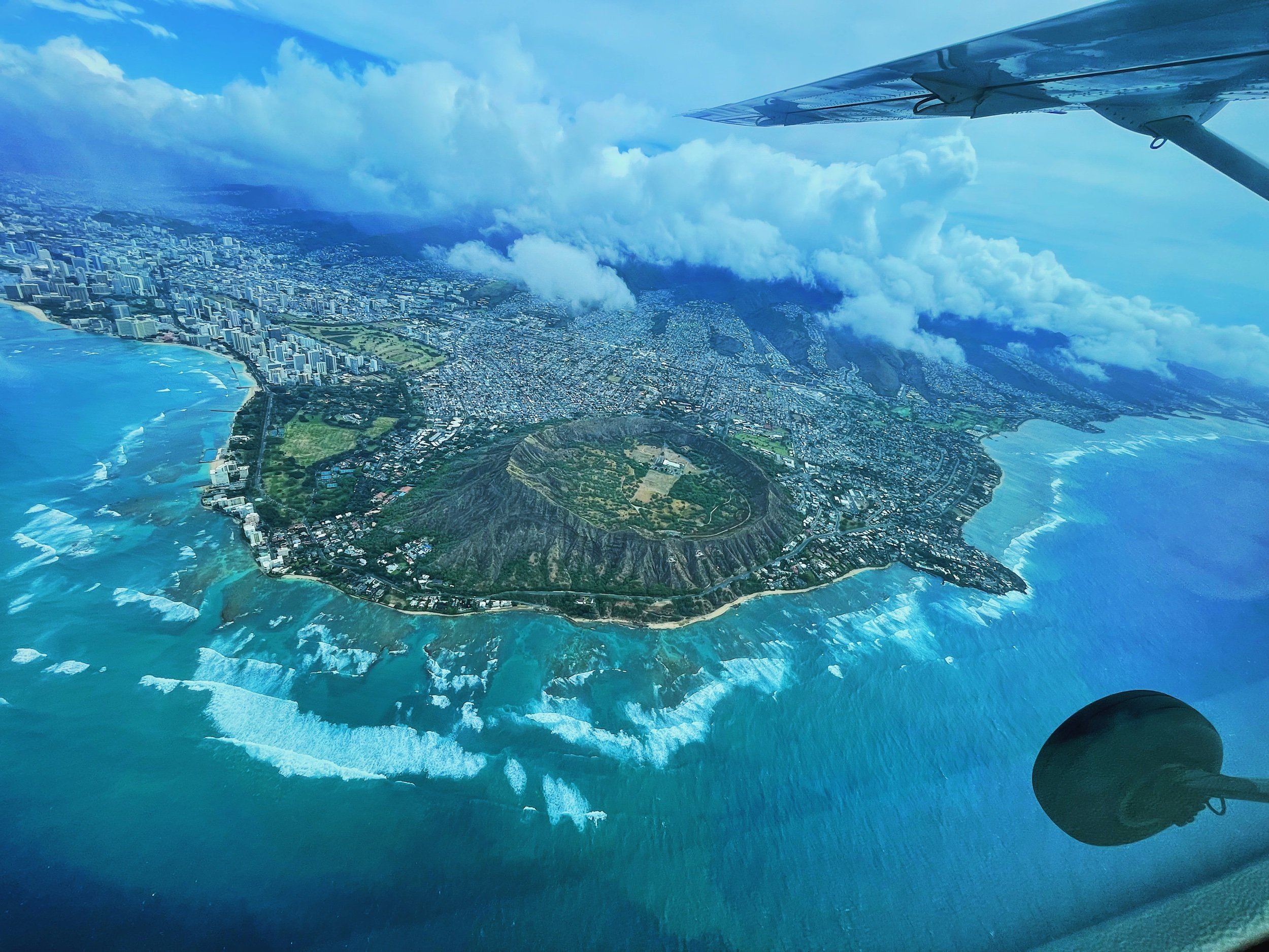 Diamond Head Crater from above, O’ahu, Hawai’i. // Melanie Boling, Boling Expeditionary Research, 2022