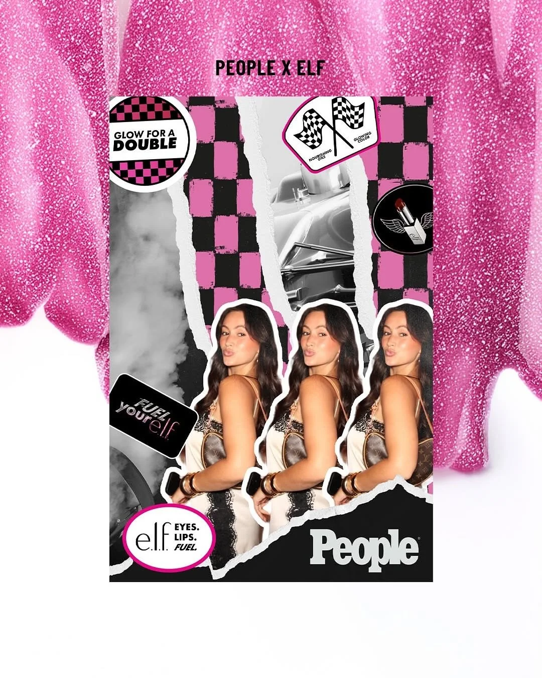 Bringing the PEOPLE x e.l.f. Energy to Life!
Step into a layered visual experience where bold branding meets tactile art. With our Collage Capture activation, we blend textured backgrounds, graphic overlays, and multiple guest snapshots into a seamle