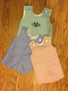 Monogrammed Boys Shortall