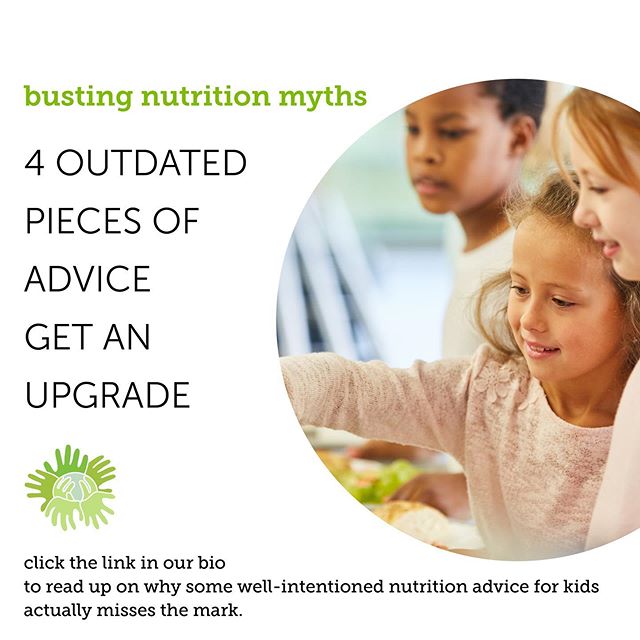 Drink lots of milk for strong bones...snacks will ruin your appetite...if you think statements like these are all fact in the nutrition world, then you will want to check out our blog with 4 of the most common misconceptions about kids and food. Link