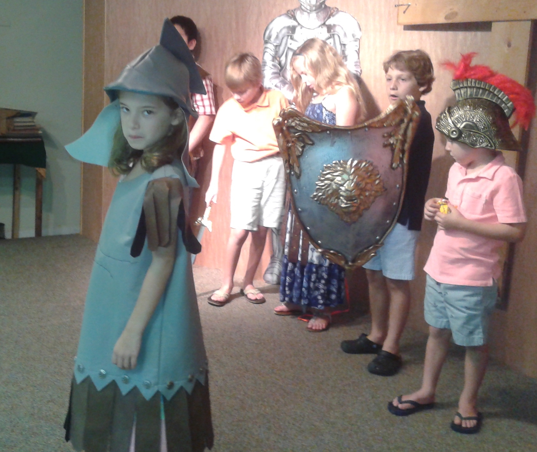 Putting on the full armor of God.