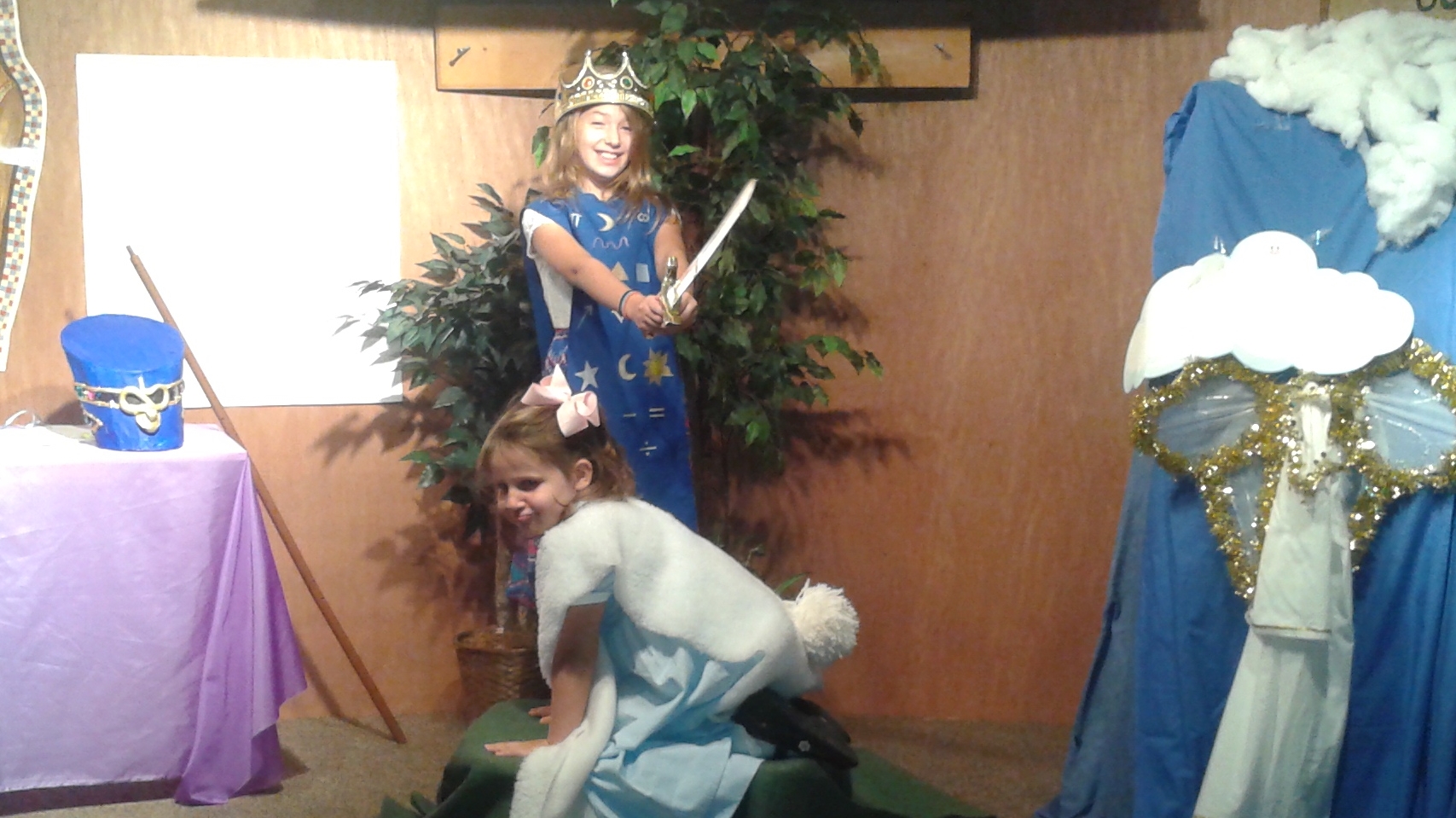 A high priest sacrifices a lamb.