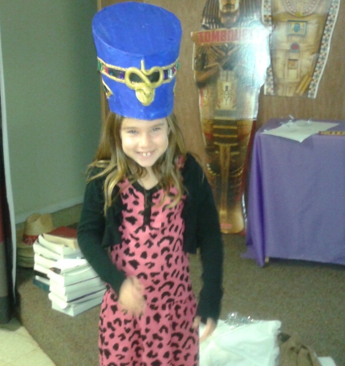 That's a heavy hat, Ava!
