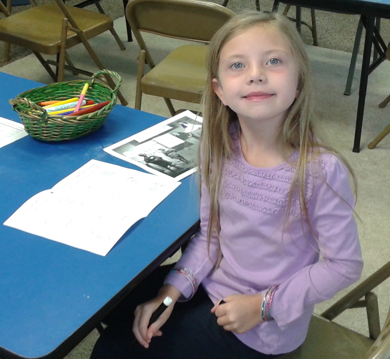 Harley studying Hebrews