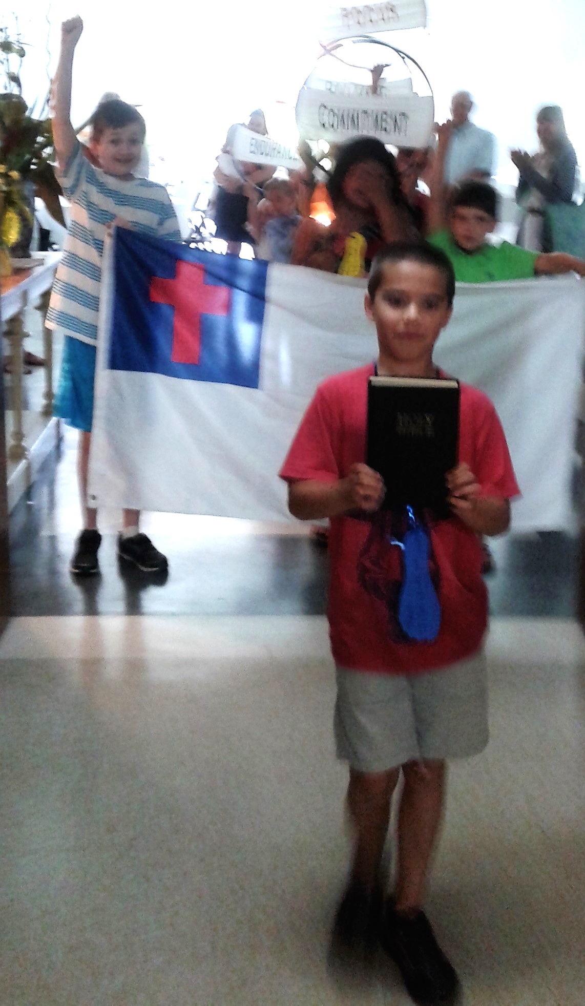 Trevor leads us with the Bible.