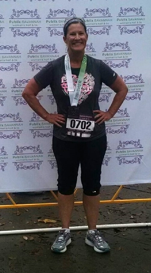 Ms. Debbie talked about running marathons.