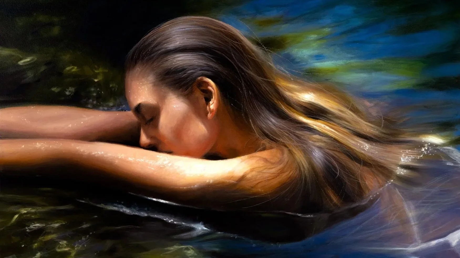 Figurative Paintings of Women in Water: Symbolism, Emotion, and Expression