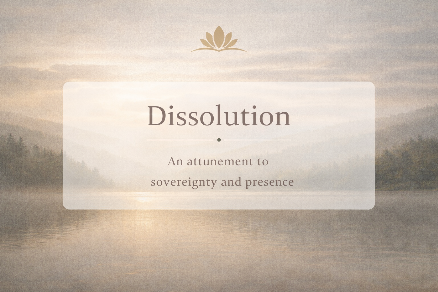Dissolution