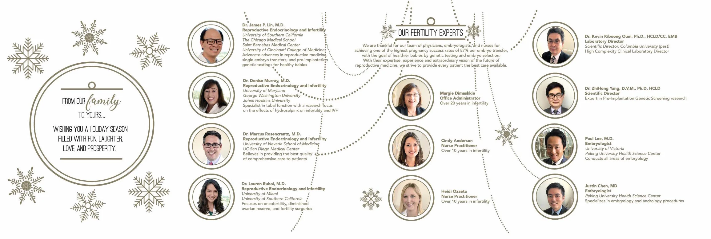 Reproductive Fertility Center Holiday Card 2016