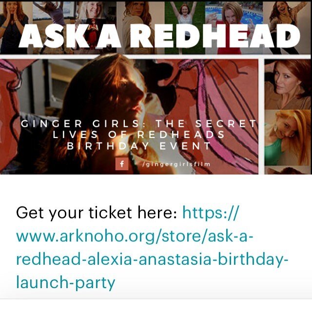 This Friday join me for my ginger birthday party 🥳 more info at arknoho.org #ginger #birthday #losangeles #femalefilmmaker