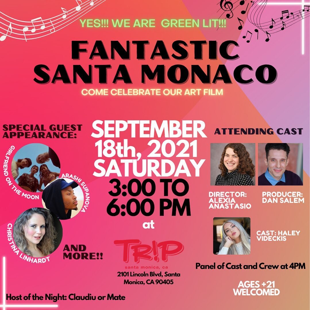 Join us this Saturday to celebrate our green light! @tripsantamonica #santamonica #creativelifehappylife