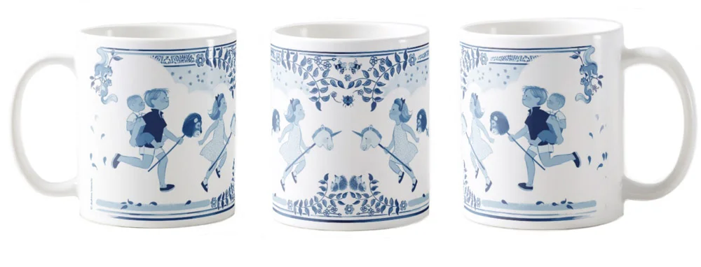 A Royal Day Out Mug 2 , Left, middle and right views