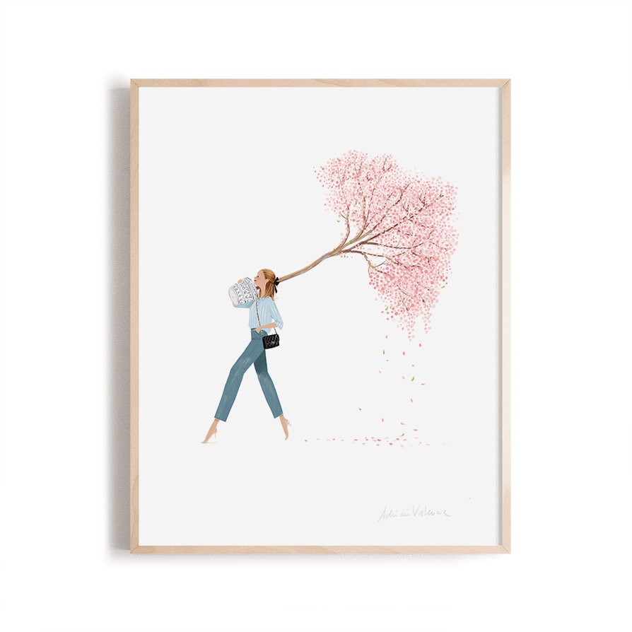 AV_Framed_print_bringing_home_springtime_in-_a-dress_.jpg