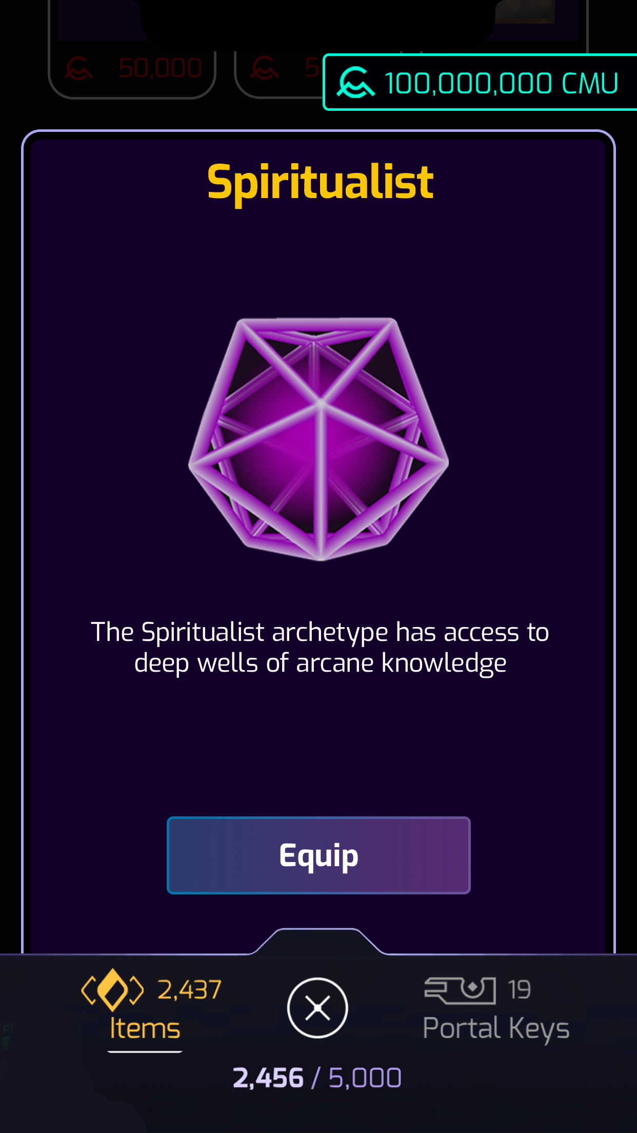 Item if Player already owns and can equip