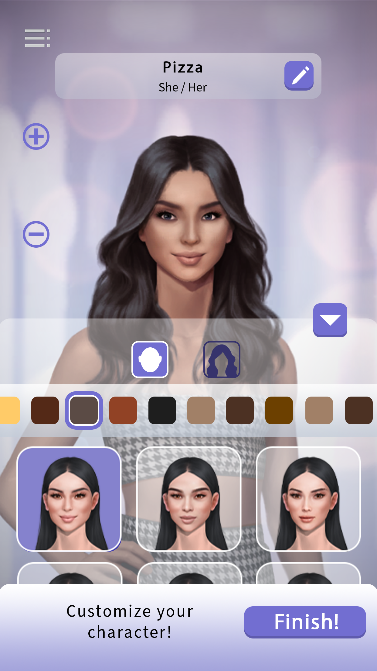 Character Creator - Face Options