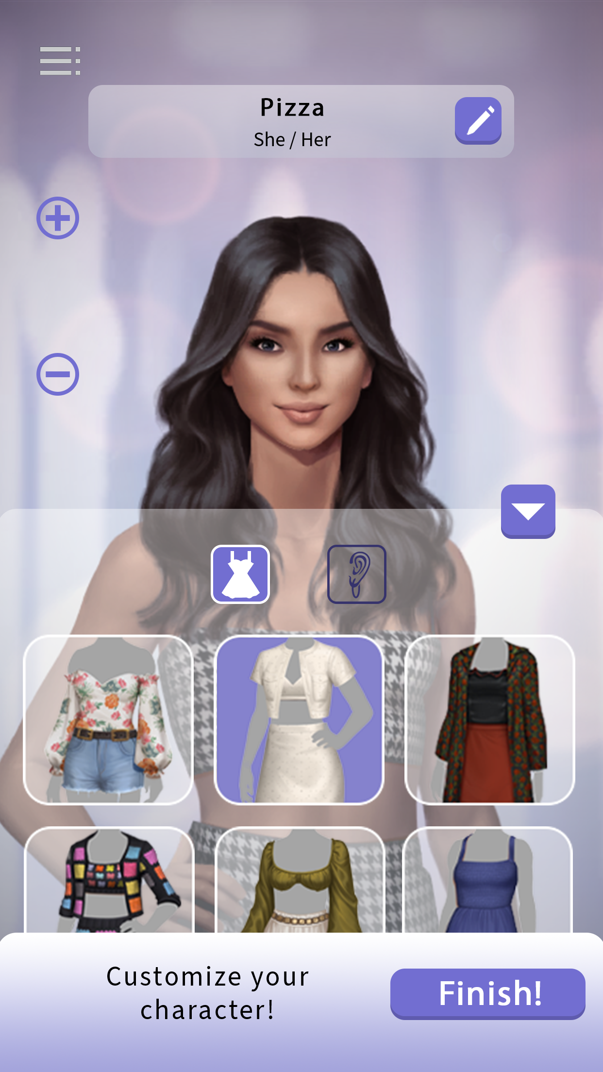 Character Creator - Outfit Options