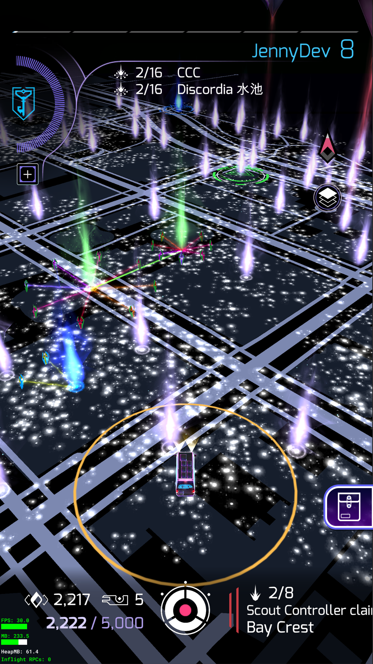 Map with Floating Icon